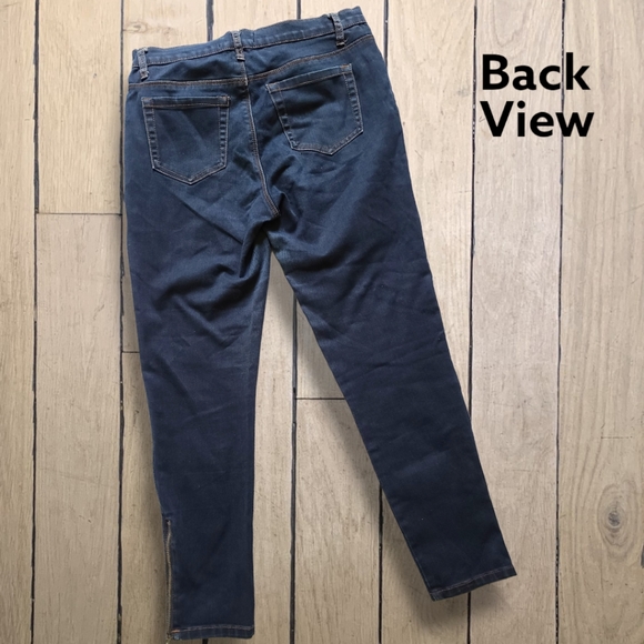 Forever 21 Premium Denim Stretch Skinny Zip Bottom Jeans Size 29 - Picture 2 of 12